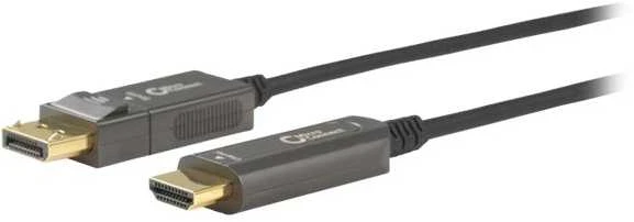 MicroConnect DP ir HDMI optinis kabelis su auksinėmis jungtimis