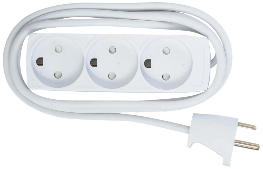 MicroConnect Rozgałęziacz 1,5 m 3 x gniazdo jungiama į tinklą wewnętrzna balta (GRU00315WDK)