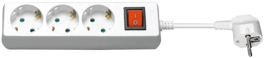 MicroConnect Rozgałęziacz 1,5 m 3 x gniazdo jungiama į tinklą wewnętrzna balta (GRU003W-SWITCH)
