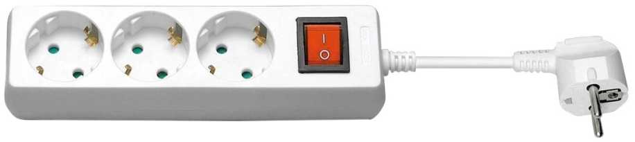 MicroConnect Rozgałęziacz 1,5 m 3 x gniazdo jungiama į tinklą wewnętrzna balta (GRU003W-SWITCH)