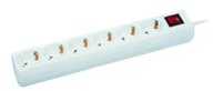 MicroConnect maitinimo juostelė 6 lizdai 5 m balta (GRU0065W)