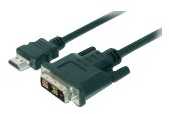 MicroConnect HDMI - DVI-D - 0.5m - 0.5 m - HDMI - DVI-D - 1920 x 1080 pikselių - Juodas - Male/Male