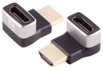 Adapteris AV MicroConnect HDMI 8k 90� angeled up F-M 8K