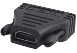 Adapteris AV MicroConnect HDMI – DVI-D juoda (HDM19F24)