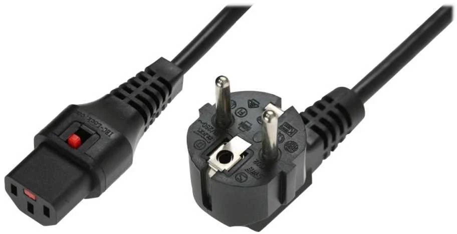 MicroConnect IEC LOCK C13 - R / A SCHUKO maitinimo kabelis, 3 m (EL234S)