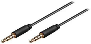 MicroConnect 3,5mm-3,5mm garso laidas su aukso jungtimis