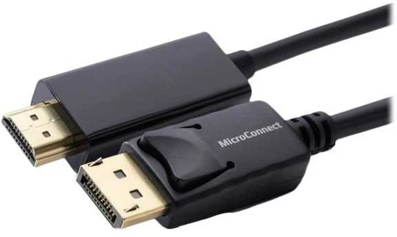 Kabelis MicroConnect DisplayPort - HDMI 1m juoda (MC-DP-HDMI-100)