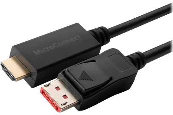 DisplayPort į HDMI kabelio jungčių detalės