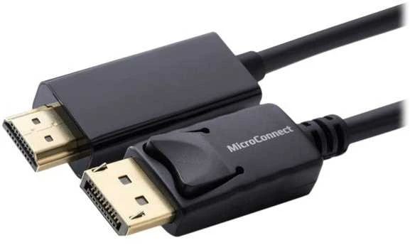 DisplayPort į HDMI kabelio jungtys