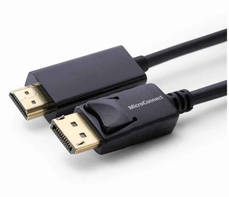 „Microconnect MC-DP-HDMI-200“, 2 m, „DisplayPort“, HDMI, Kištukas, Kištukas, Tiesus