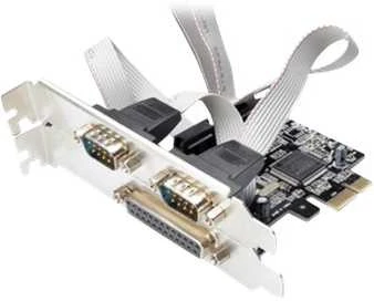MicroConnect Kontroler Microcom PCIe 2.0 x1 – 2x RS-232 DB9 + 1x LPT BD25 (MC-PCIE-MCS1P2S)