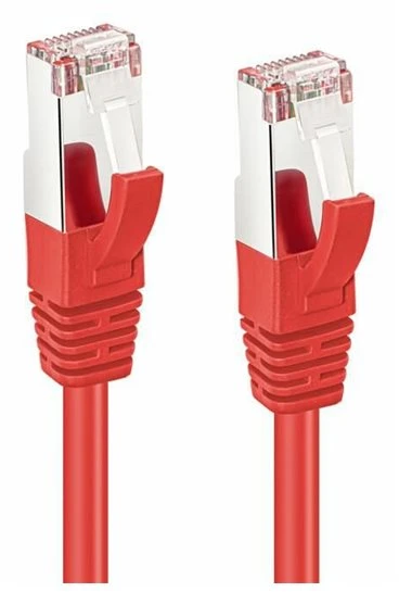 MicroConnect CAT6A S / FTP 0,5 m raudonasis LSH