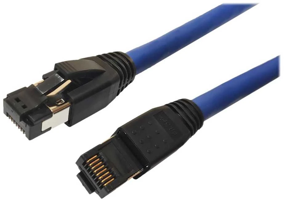 MicroConnect CAT8.1 S/FTP 0,50m Mėlyna LSZH