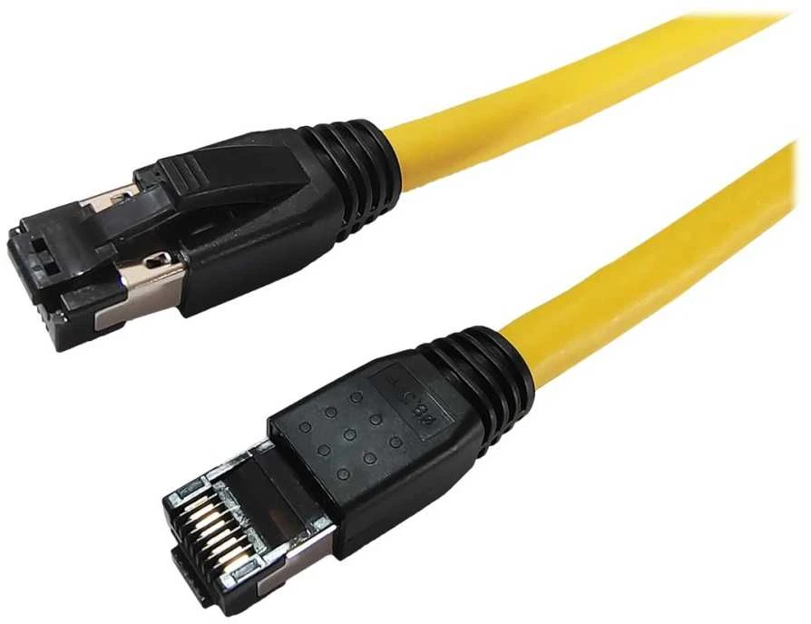 MicroConnect CAT8.1 S/FTP 0,50m Geltona