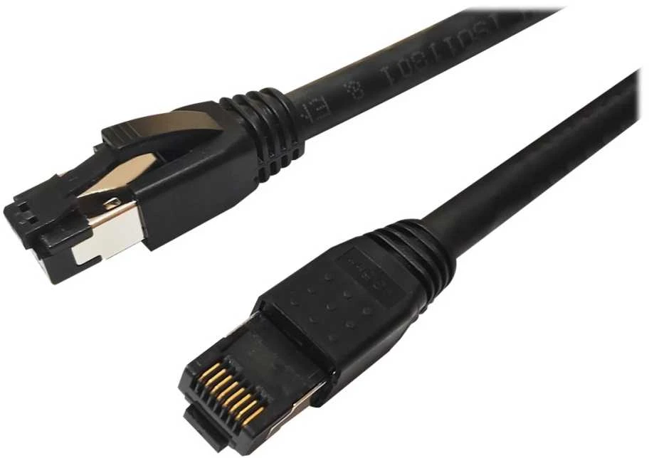MicroConnect CAT8.1 S/FTP 10m Juodas LSZH