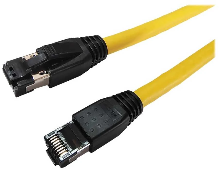MicroConnect CAT8.1 S/FTP 1m Geltona LSZH