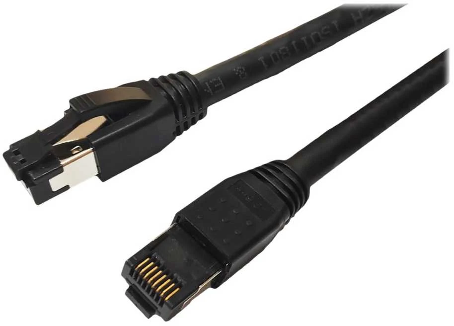 MicroConnect CAT8.1 S/FTP 3m Juodas LSZH