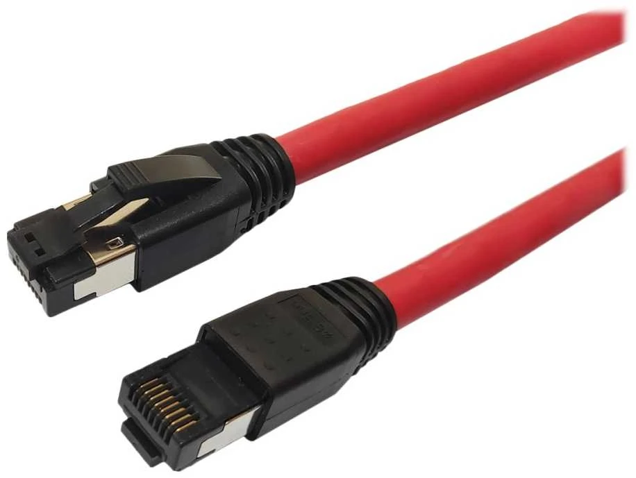 MicroConnect CAT8.1 S/FTP 5m Raudona LSZH