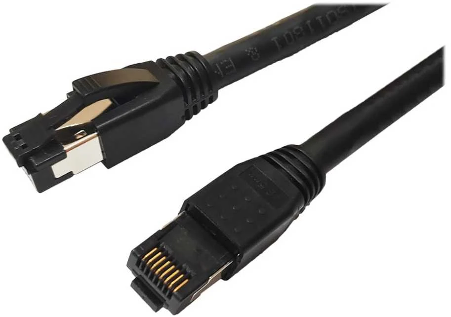 MicroConnect CAT8.1 S/FTP 5m Juodas LSZH