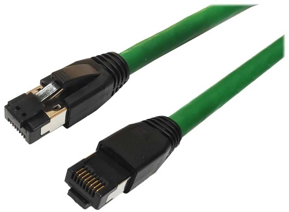 MicroConnect CAT8.1 S/FTP 7,5m Žalias LSZH