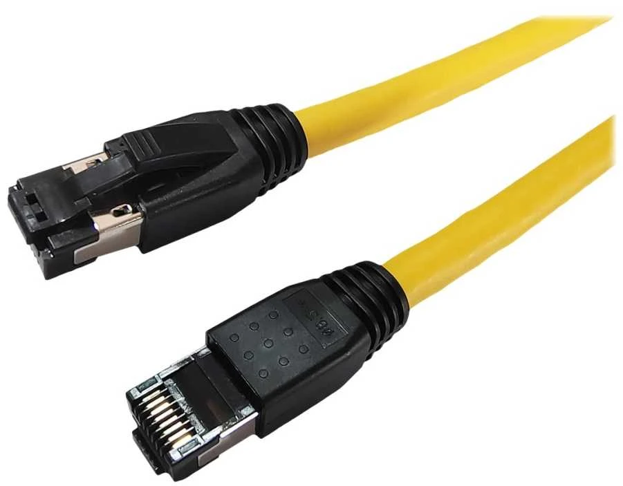 MicroConnect CAT8.1 S/FTP 7,5m Geltona LSZH