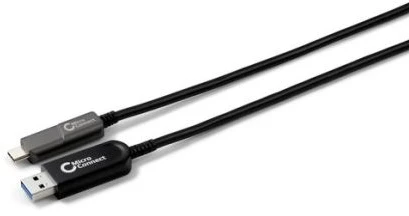 Kabelis USB MicroConnect USB-A - USB-C 20 m Juodas (MC-USB3.2CA20OP)