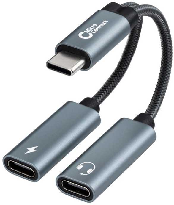 Adapteris USB MicroConnect MC-USBC-CFCF USB-C - USB-C Sidabrinė (MC-USBC-CFCF)
