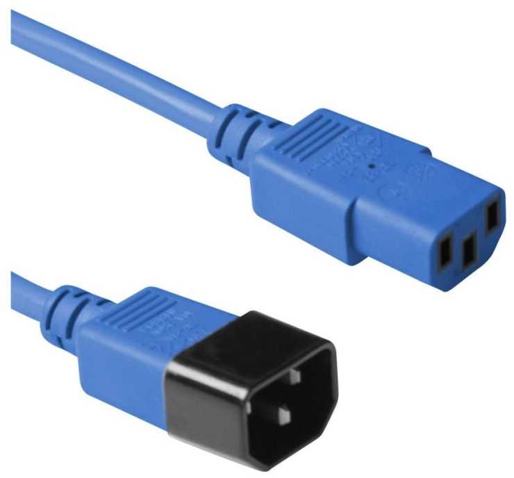Kabelis zasilający MicroConnect Microconnect PE1413B3 kabelis zasilające Mėlyna 3 m C13 panel C14 panel