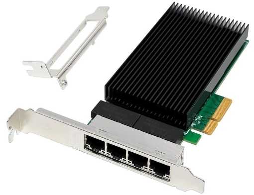 Karta jungiama į tinklą MicroConnect Network Card PCIe x4 I226-T4