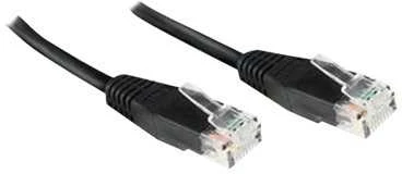 MicroConnect U/UTP CAT6 0.25M Juodas PVC