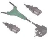 MicroConnect Y-Cord maitinimo laidas, 2 x C13, 1,8 m (PE011318)