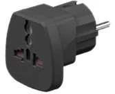 MicroConnect Juodas universalus adapteris (PETRAVEL- B)