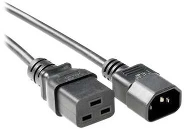 MicroConnect maitinimo laidas C19-C14 2m Juodas
