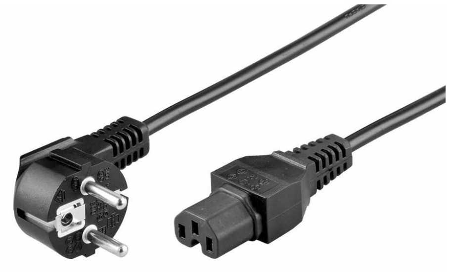 Microconnect PE01041, 1 m, maitinimo kištukas E+F tipo, C15 jungtis, 250 V, 10 A
