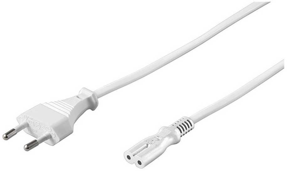 Kabelis zasilający MicroConnect Power Cord Notebook 0.5m Baltas