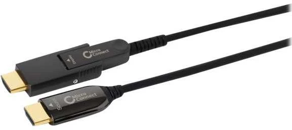 MicroConnect optinis HDMI laidas su Source ir Display žymomis