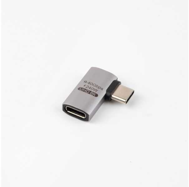 Adapteris USB MicroConnect USB-C - USB-C Sidabrinė (Premium USB4 Gen 3x2 USB-C)