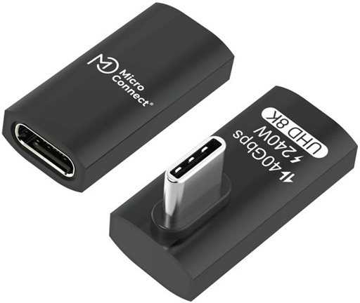 Adapteris USB MicroConnect Premium USB-C - USB-C Juodas (USB4-CCFAS-240W)