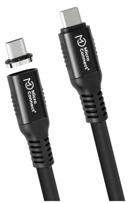 Microconnect MC-LS-USB4CC1.0, 1 m, USB C, USB C, USB4 Gen 3x2, Juodas
