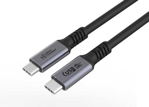 USB kabelis MicroConnect USB-C - USB-C 3m juodas (USB4CC3-240W)