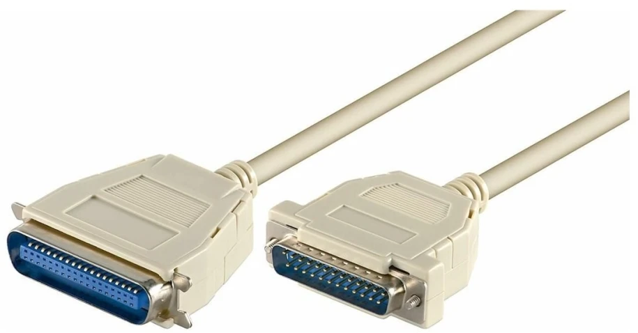 MicroConnect DB-25 – Centronics 36 kontaktų, 2m, Pilka (PRIGL2)