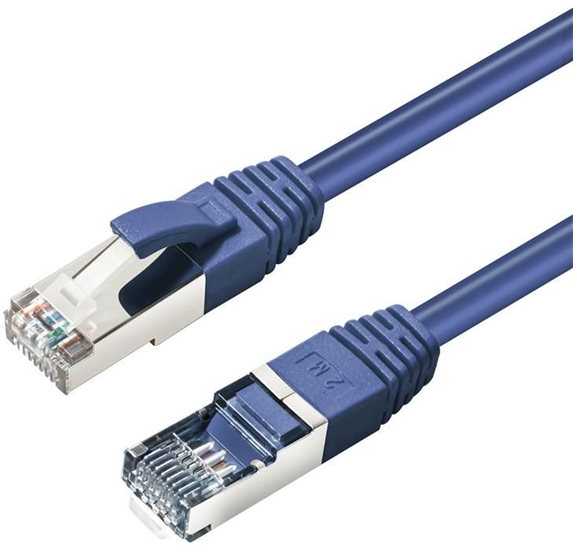 MicroConnect S/FTP CAT6 50m Mėlyna LSZH PiMF