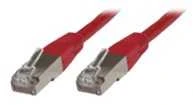 MicroConnect RJ-45/RJ-45 kat.6 0.5m Raudona (SSTP6005R)