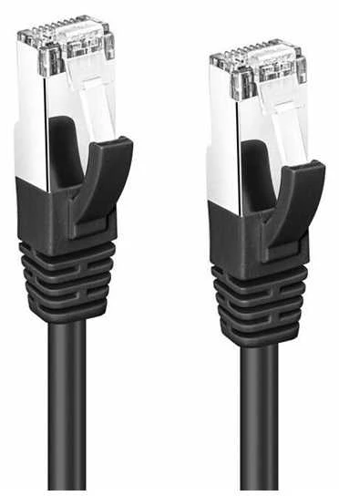 MicroConnect Patchchord SSTP CAT6, LSZH, juoda, 0,5m (SSTP6005S)