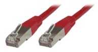 MicroConnect S/FTP CAT6 1.5m Raudona LSZH