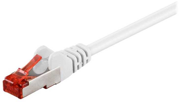 „MicroConnect S/FTP CAT6“ 0,25 m Baltas LSZH - SSTP60025W