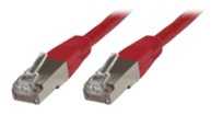 MicroConnect SSTP CAT6 50M Raudona LSZH