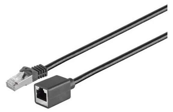 „MicroConnect“ tinklo kabelis CAT6 F/UTP 0,5 m Juodas (STP6005SEXT)