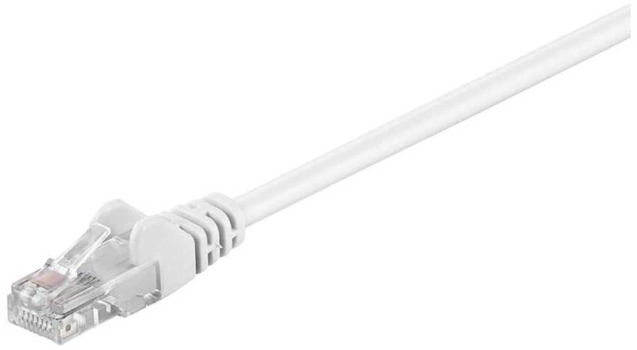 MicroConnect U/UTP CAT5e 10M Baltas PVC (B-UTP510W)
