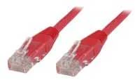 MicroConnect RJ-45/RJ-45 kat.5e 15m Raudona (UTP515R)